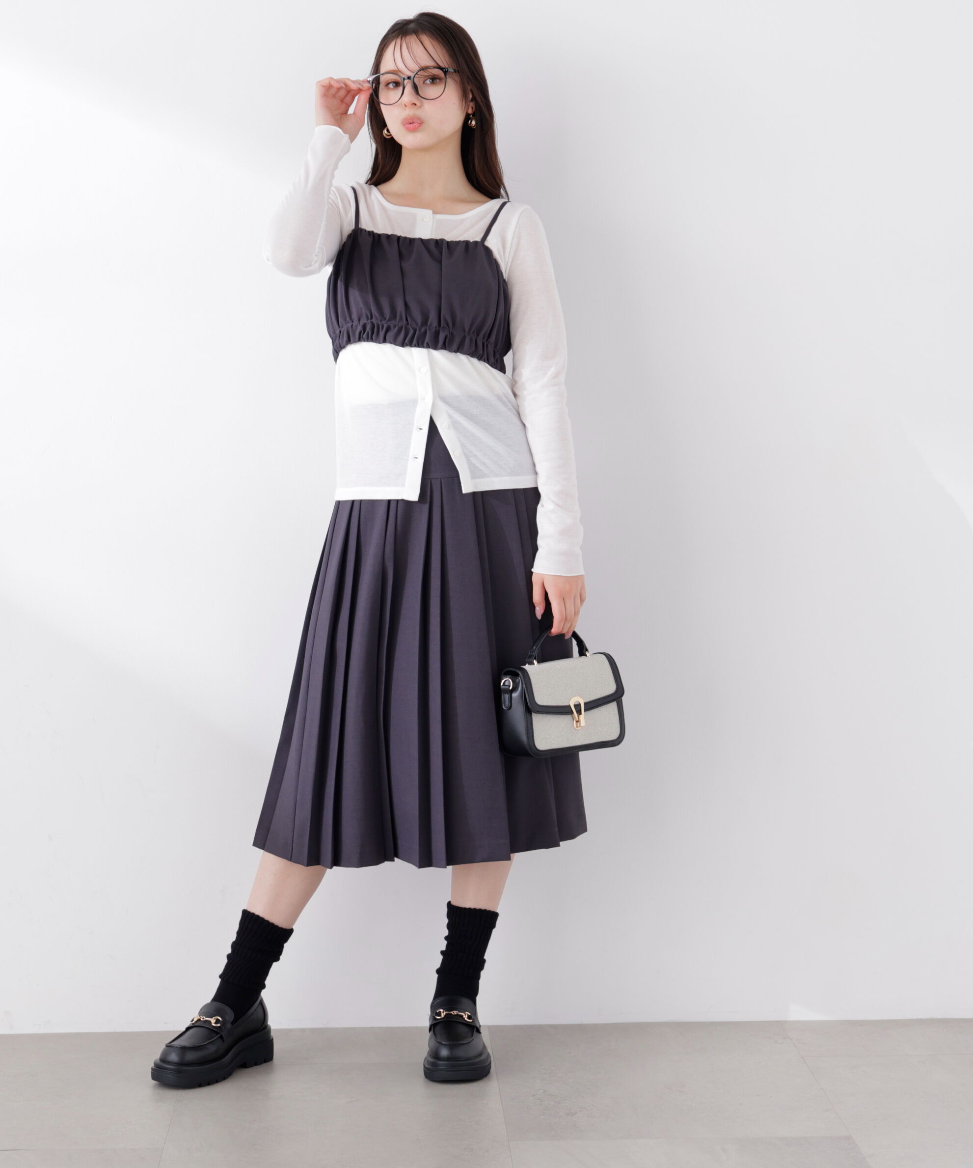 PROPORTION BODY DRESSING「ミディープリーツスカート　26SS」|スカート|