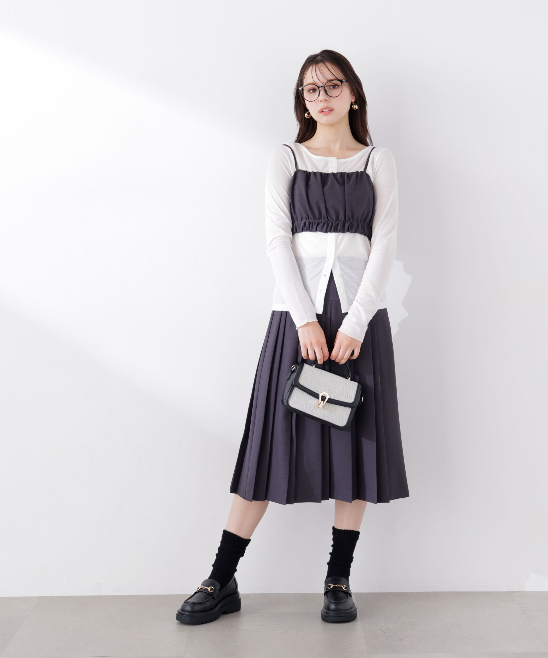 PROPORTION BODY DRESSING「ミディープリーツスカート　26SS」|スカート|