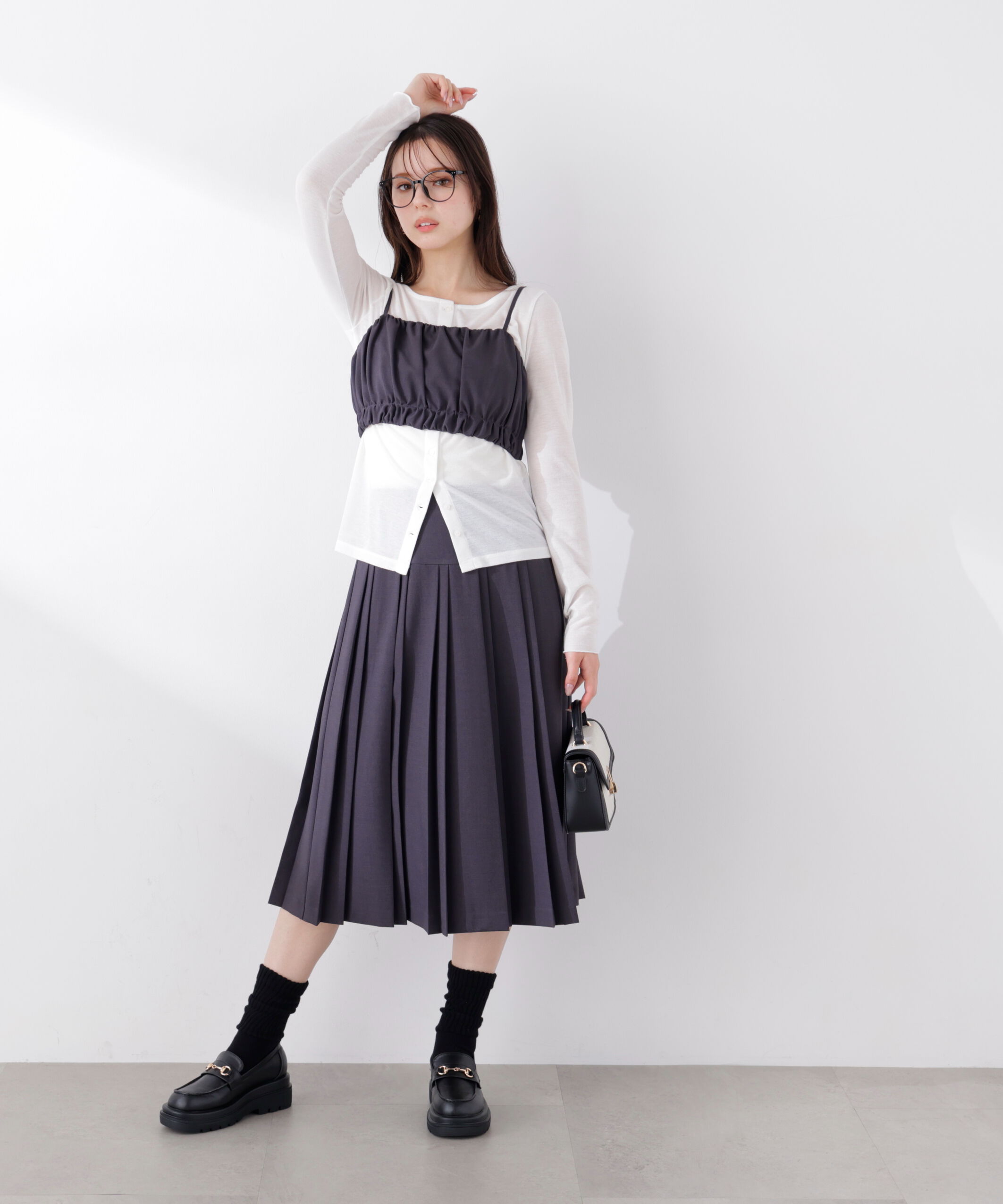 PROPORTION BODY DRESSING「ミディープリーツスカート　26SS」|スカート|