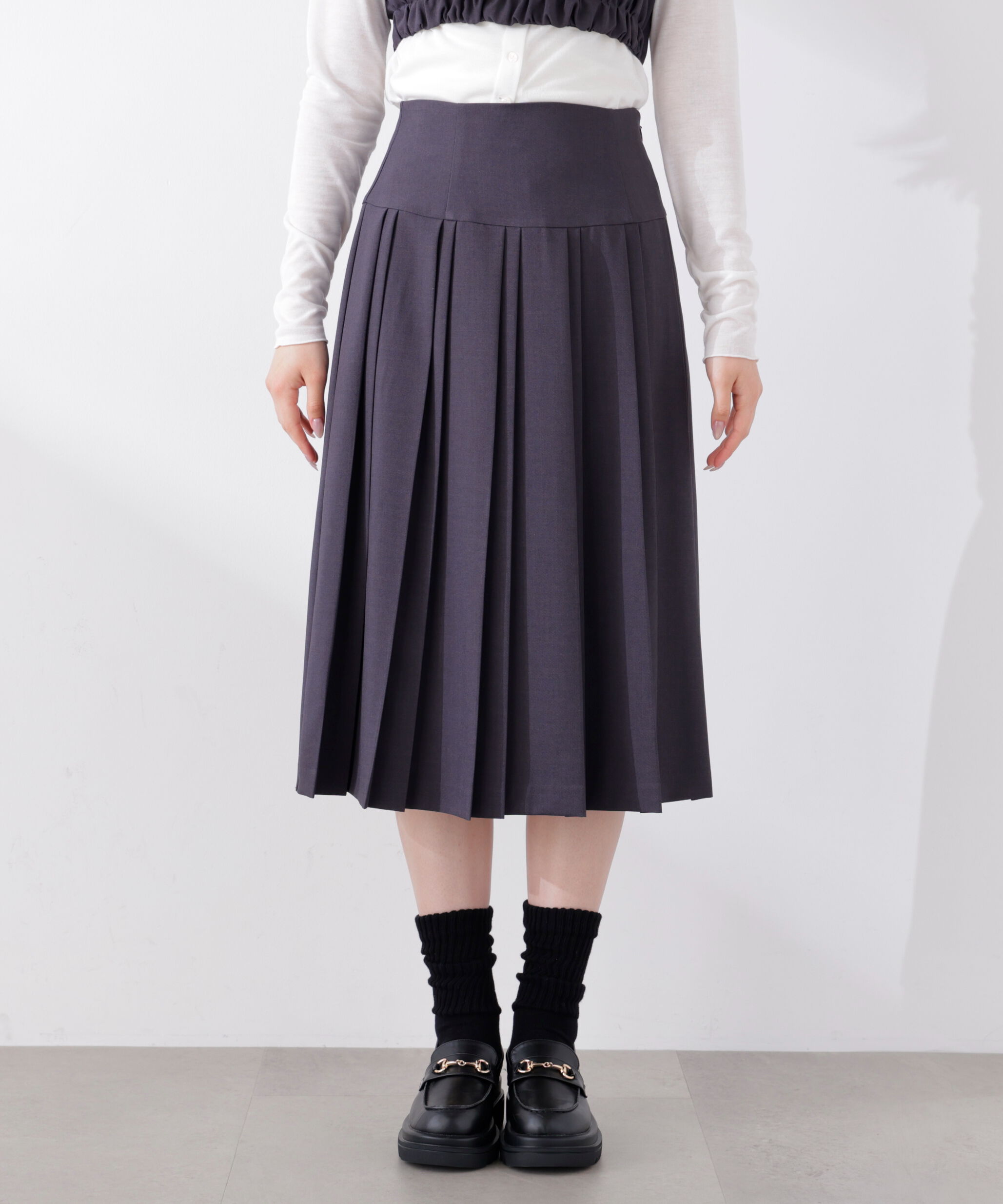 PROPORTION BODY DRESSING「ミディープリーツスカート　26SS」|スカート|