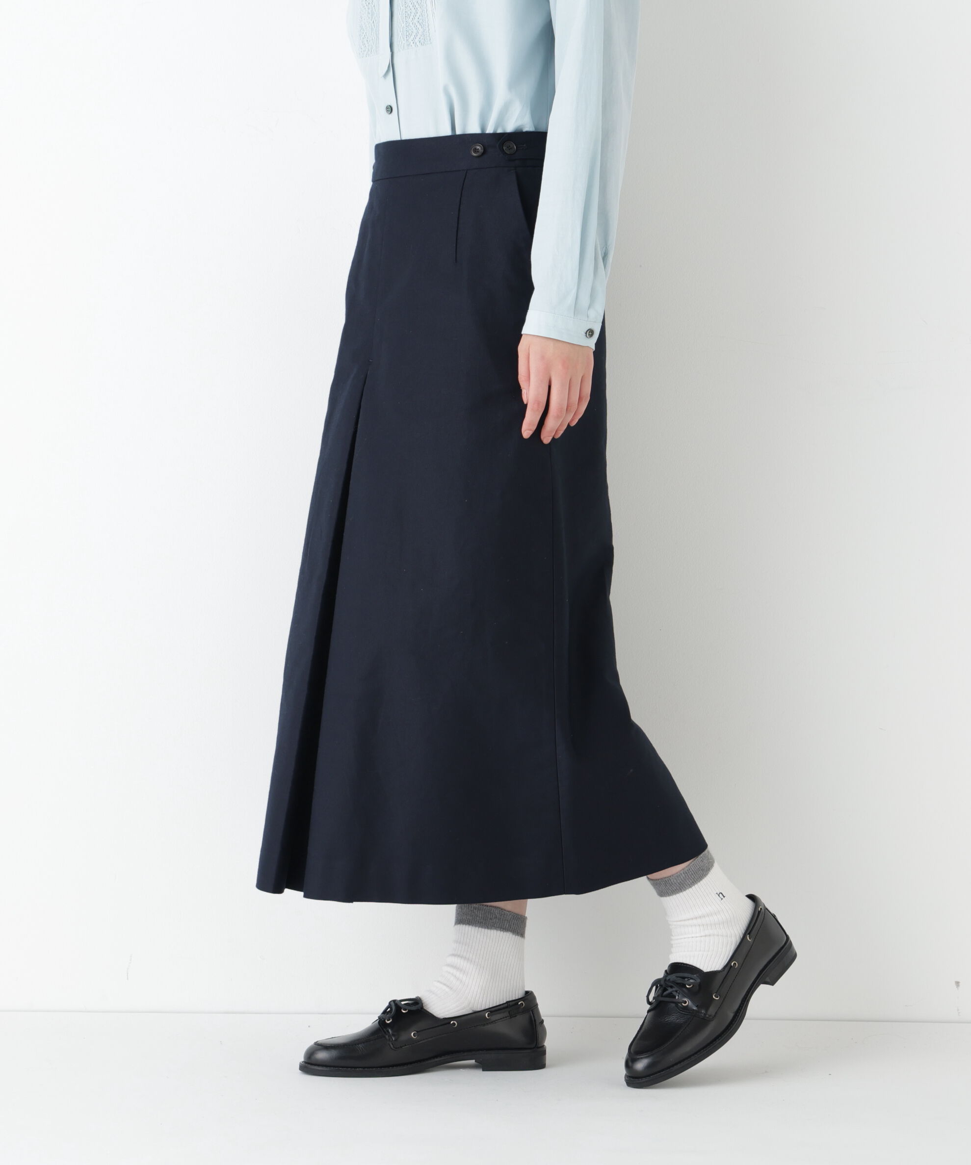  「◆《ウォッシャブル》ライトモールスキンＡラインスカート」|スカート|