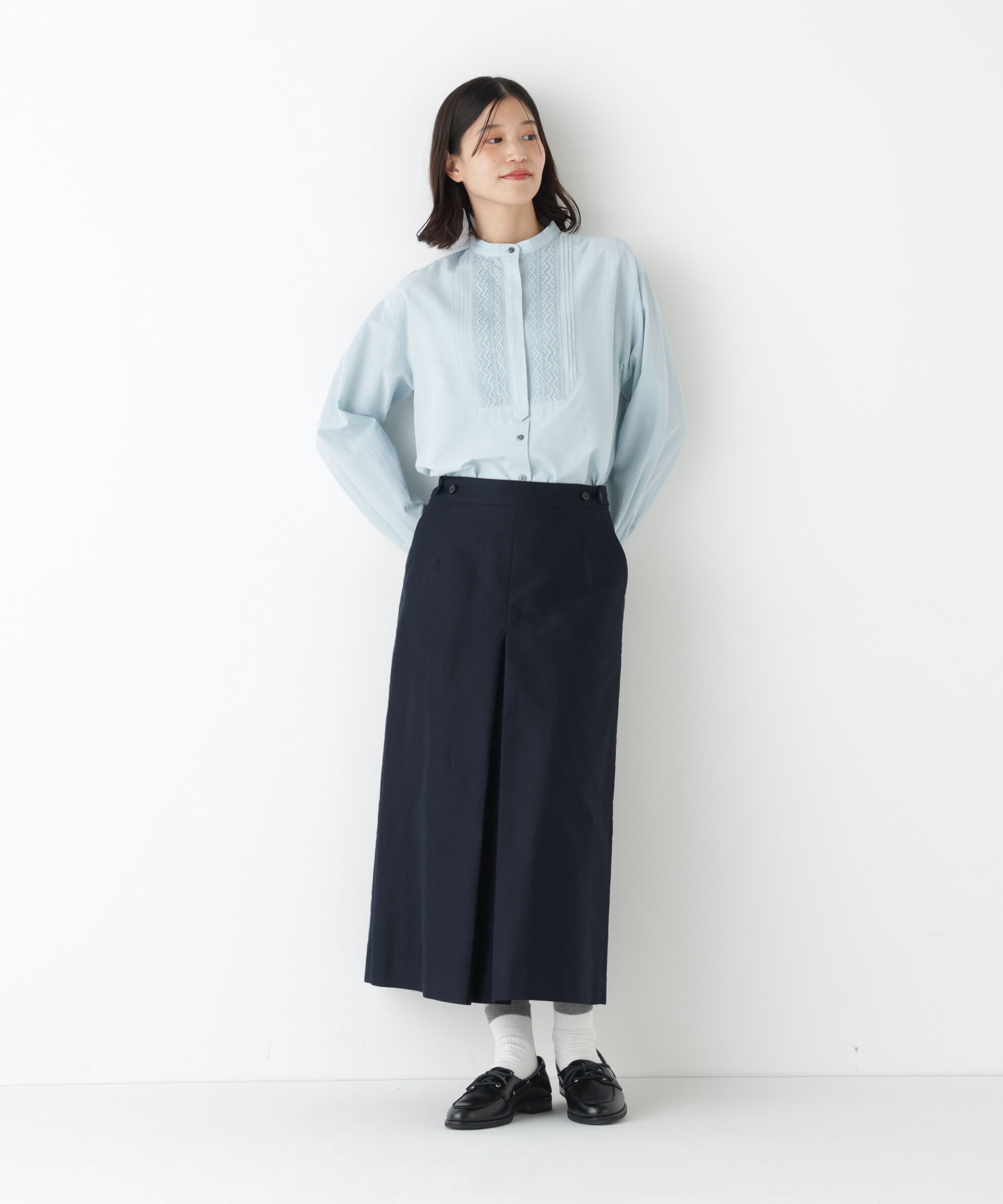  「◆《ウォッシャブル》ライトモールスキンＡラインスカート」|スカート|