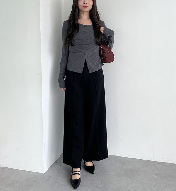 archives「シアーベロアタックビスチェアンサンブル」|カーディガン|