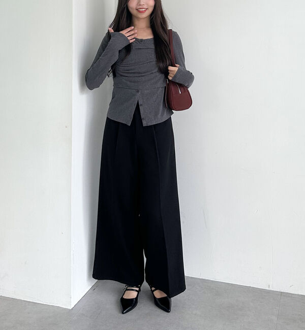 archives「シアーベロアタックビスチェアンサンブル」|カーディガン|