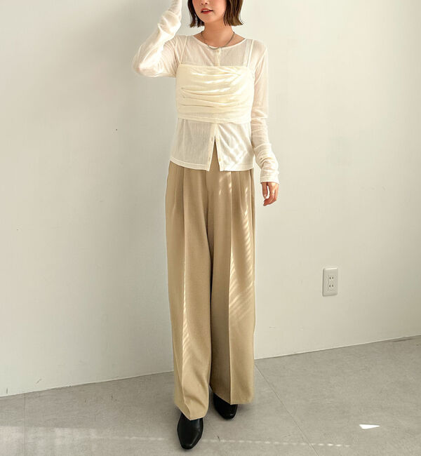 archives「シアーベロアタックビスチェアンサンブル」|カーディガン|