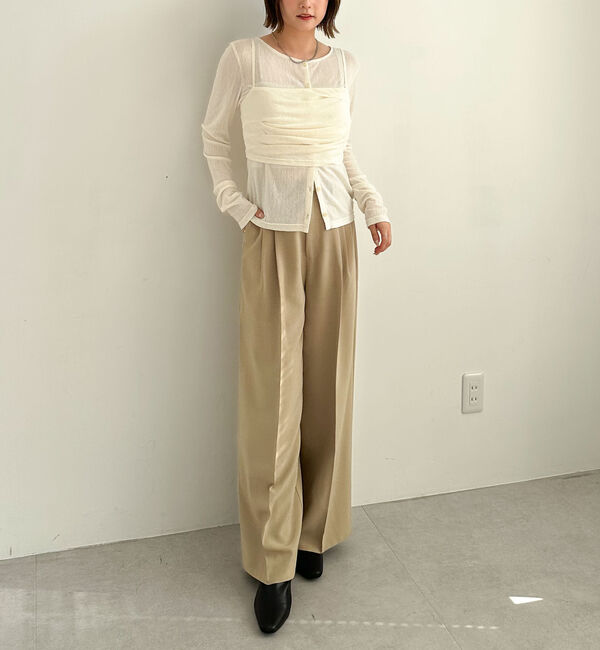 archives「シアーベロアタックビスチェアンサンブル」|カーディガン|