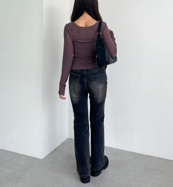 archives「シアーベロアタックビスチェアンサンブル」|カーディガン|