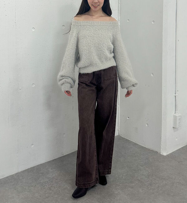 archives「ラメブークレフェザーニットプルオーバー」|ニット・セーター|