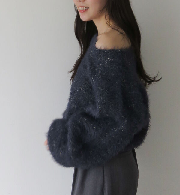 archives「ラメブークレフェザーニットプルオーバー」|ニット・セーター|