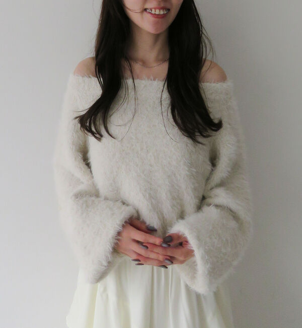 archives「ラメブークレフェザーニットプルオーバー」|ニット・セーター|