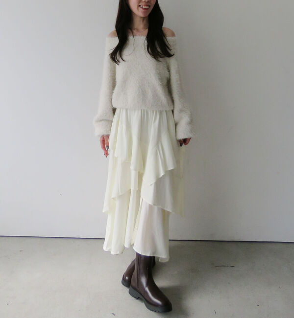 archives「ラメブークレフェザーニットプルオーバー」|ニット・セーター|