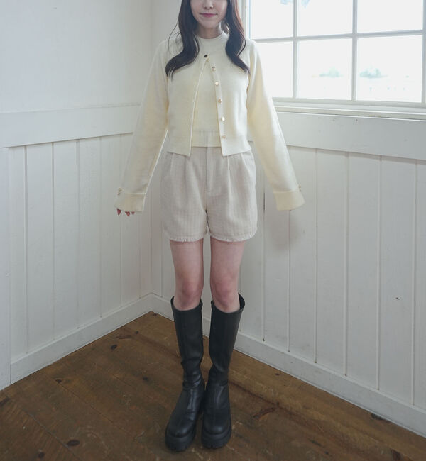 archives「金ボタンラメニットアンサンブル」|カーディガン|