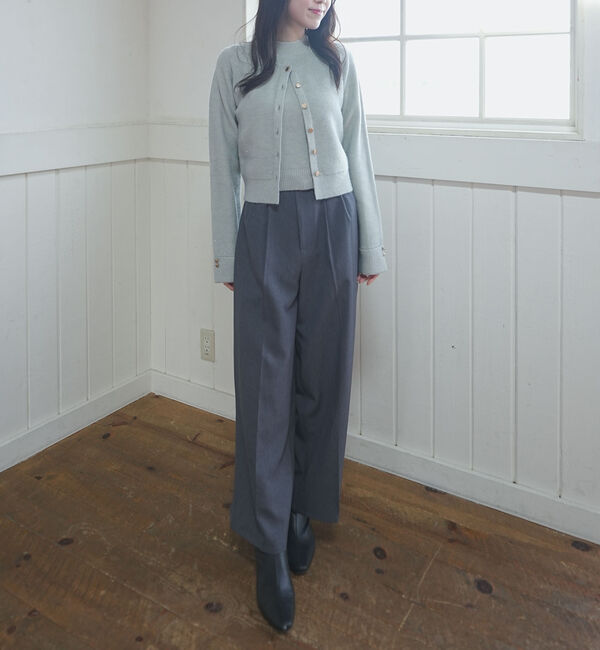 archives「金ボタンラメニットアンサンブル」|カーディガン|