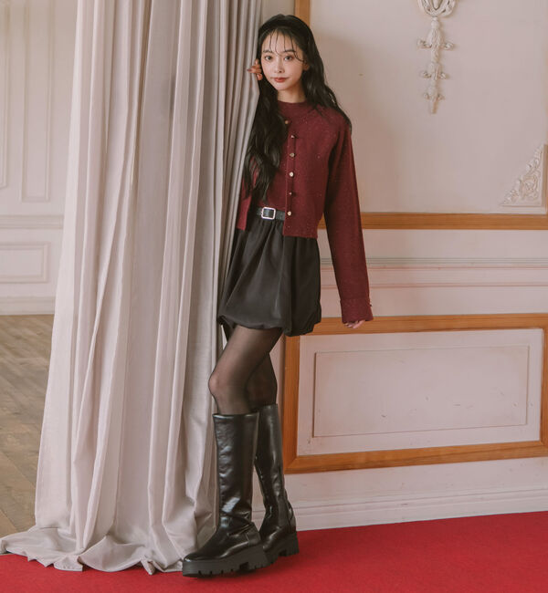 archives「金ボタンラメニットアンサンブル」|カーディガン|