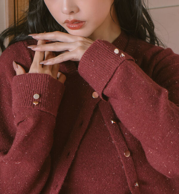 archives「金ボタンラメニットアンサンブル」|カーディガン|