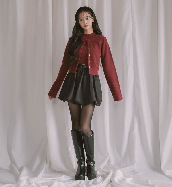 archives「金ボタンラメニットアンサンブル」|カーディガン|