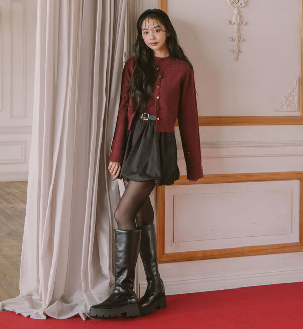 archives「金ボタンラメニットアンサンブル」|カーディガン|