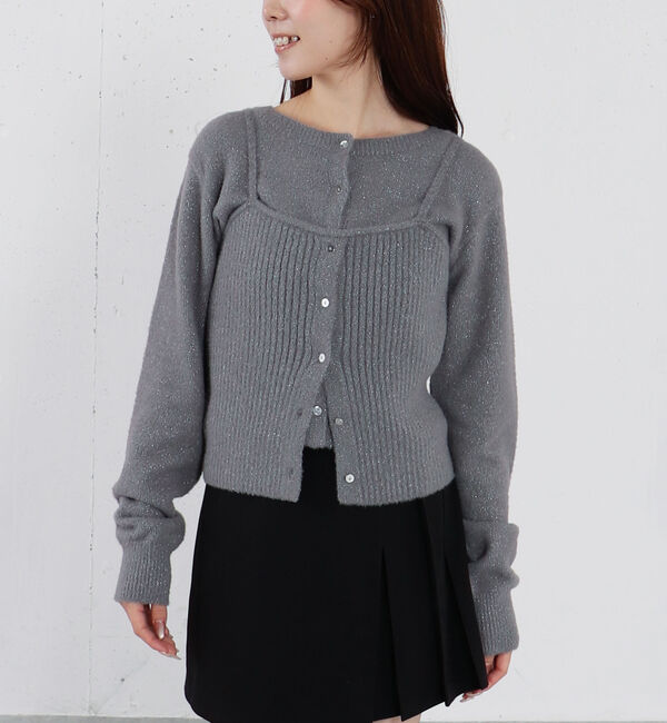 archives「ラメマシュマロニットアンサンブル」|カーディガン|