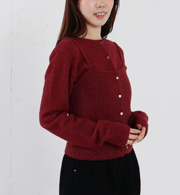 archives「ラメマシュマロニットアンサンブル」|カーディガン|
