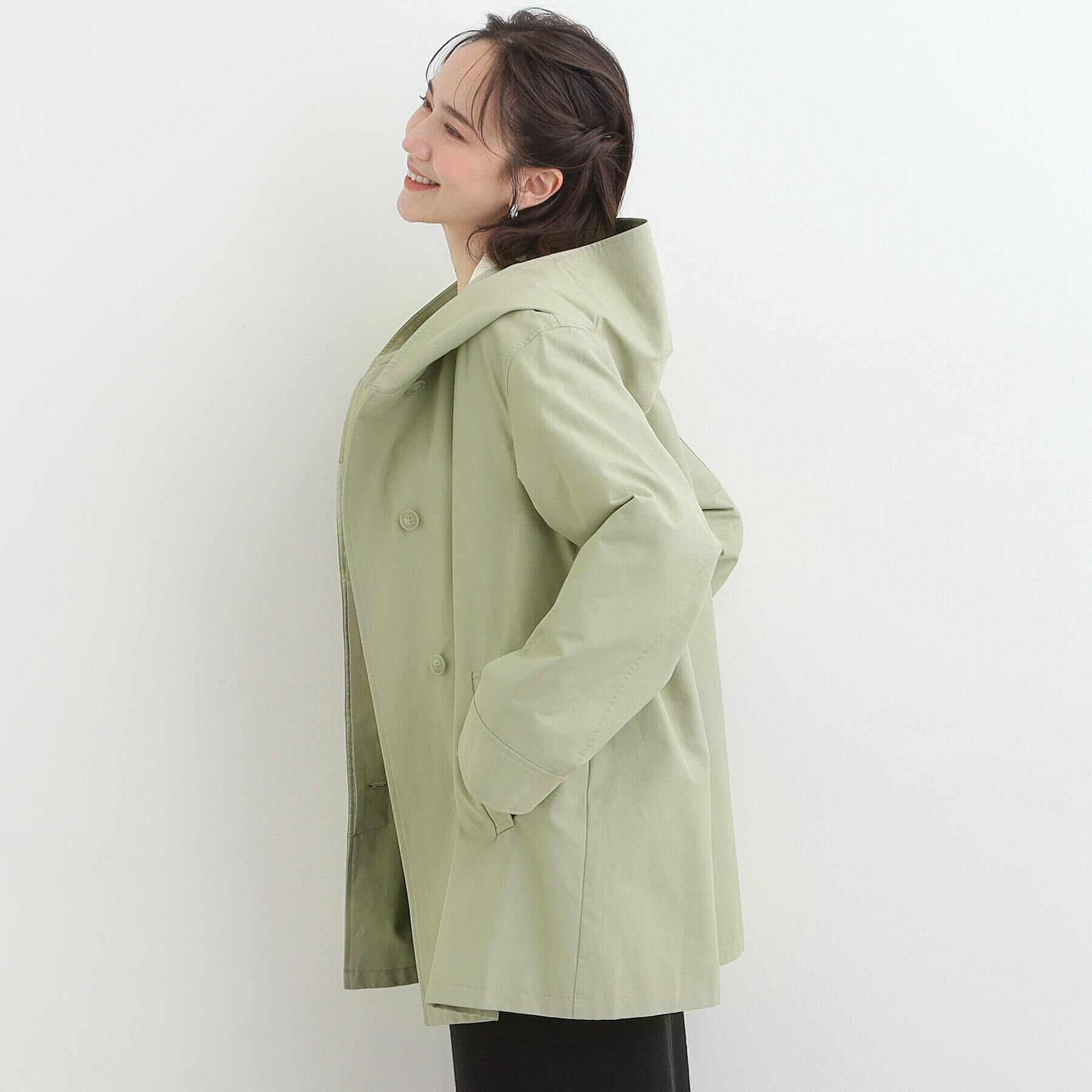 SHOO･LA･RUE「【防花粉/洗濯機可/S-LL】ゆったり着られる 大人のテントフーディージャケット」|その他|