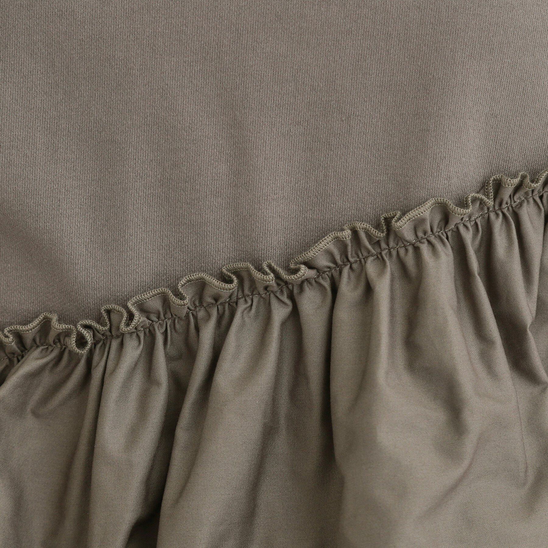 SHOO･LA･RUE「【洗濯機可】ほんのり甘い アシンメトリーフリルの上品トップス」|パーカー|