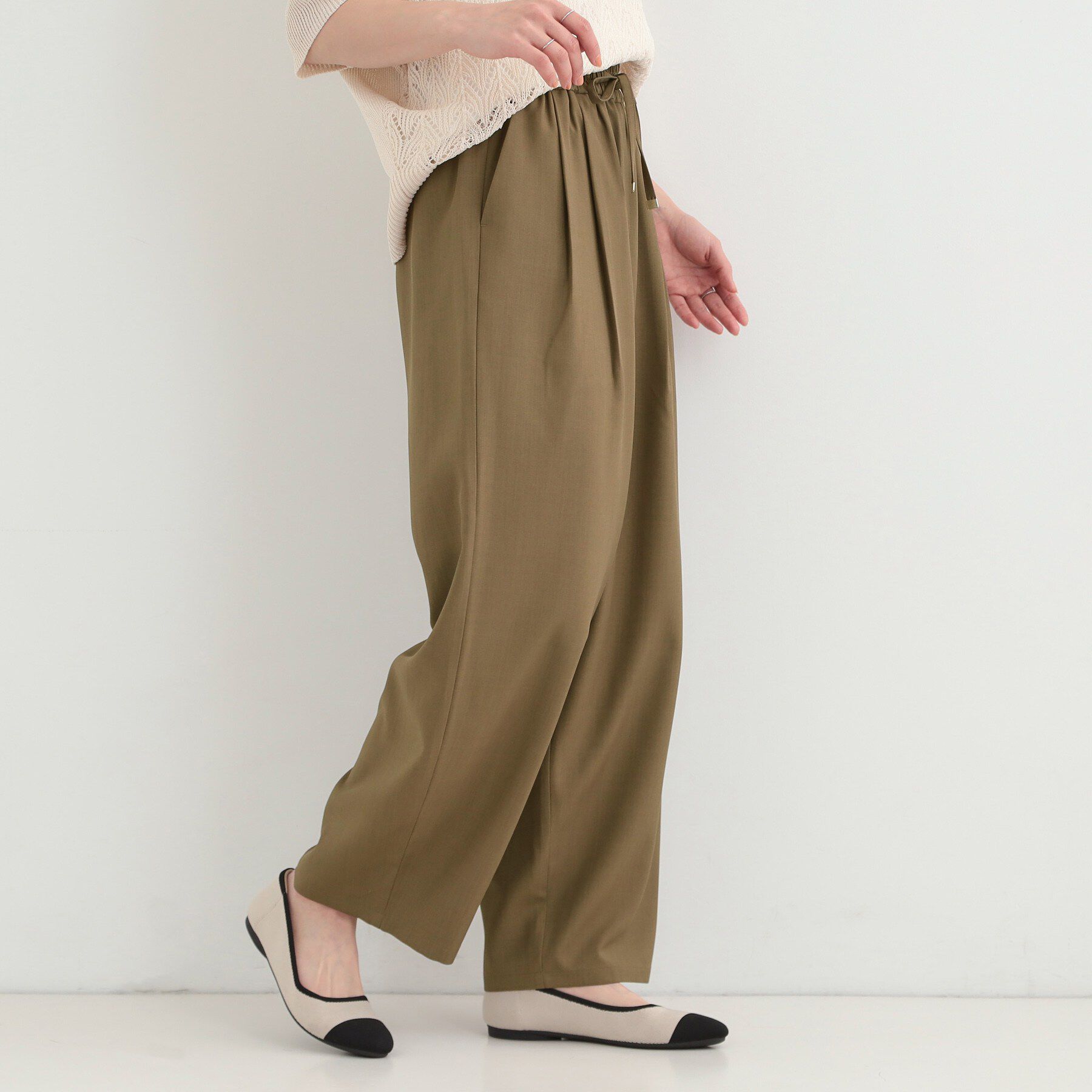 SHOO･LA･RUE「タックバギーカーブパンツ」|その他|