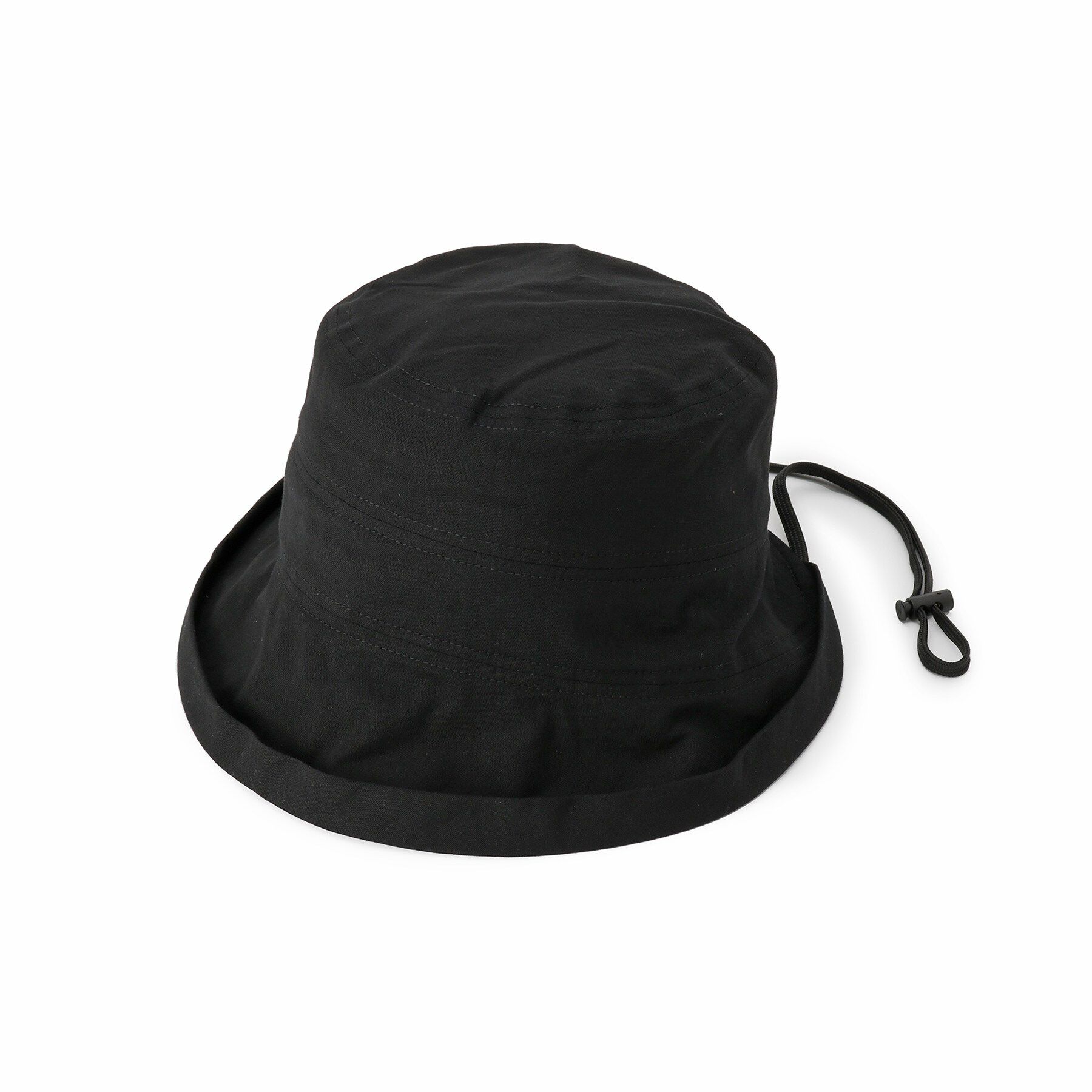 SHOO･LA･RUE「【UV/吸水速乾】つば先UPハット」|ハット|ブラック(019)