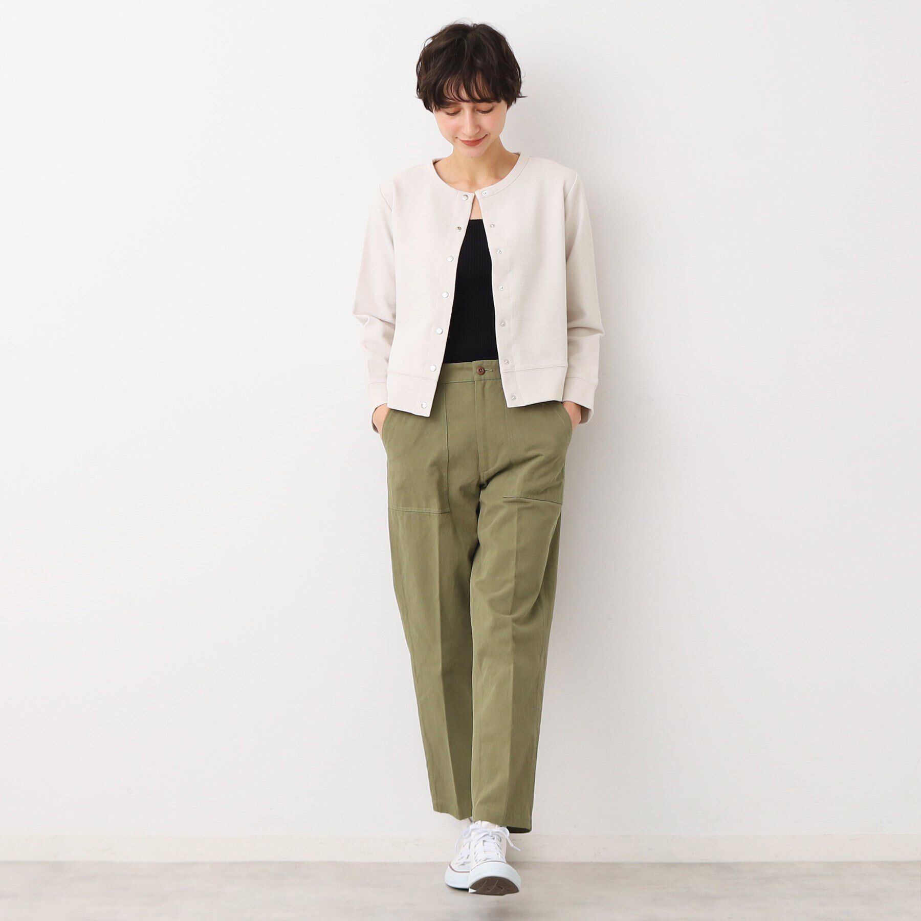 Dessin「【洗える】メタルボタンクルーネックカーディガン（S～L）」|カーディガン|