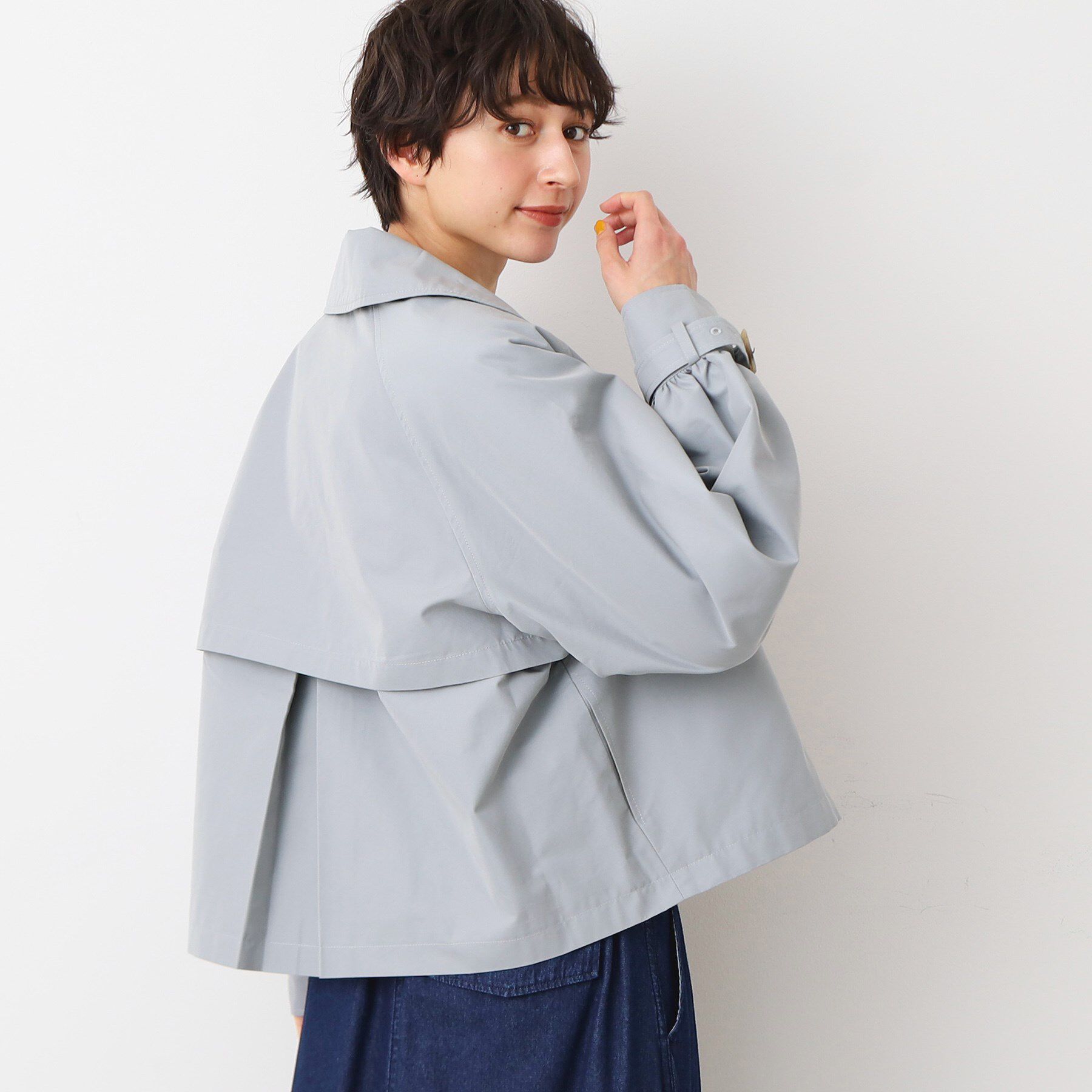 Dessin「【洗える】ショートトレンチジャケット」|テーラードジャケット|