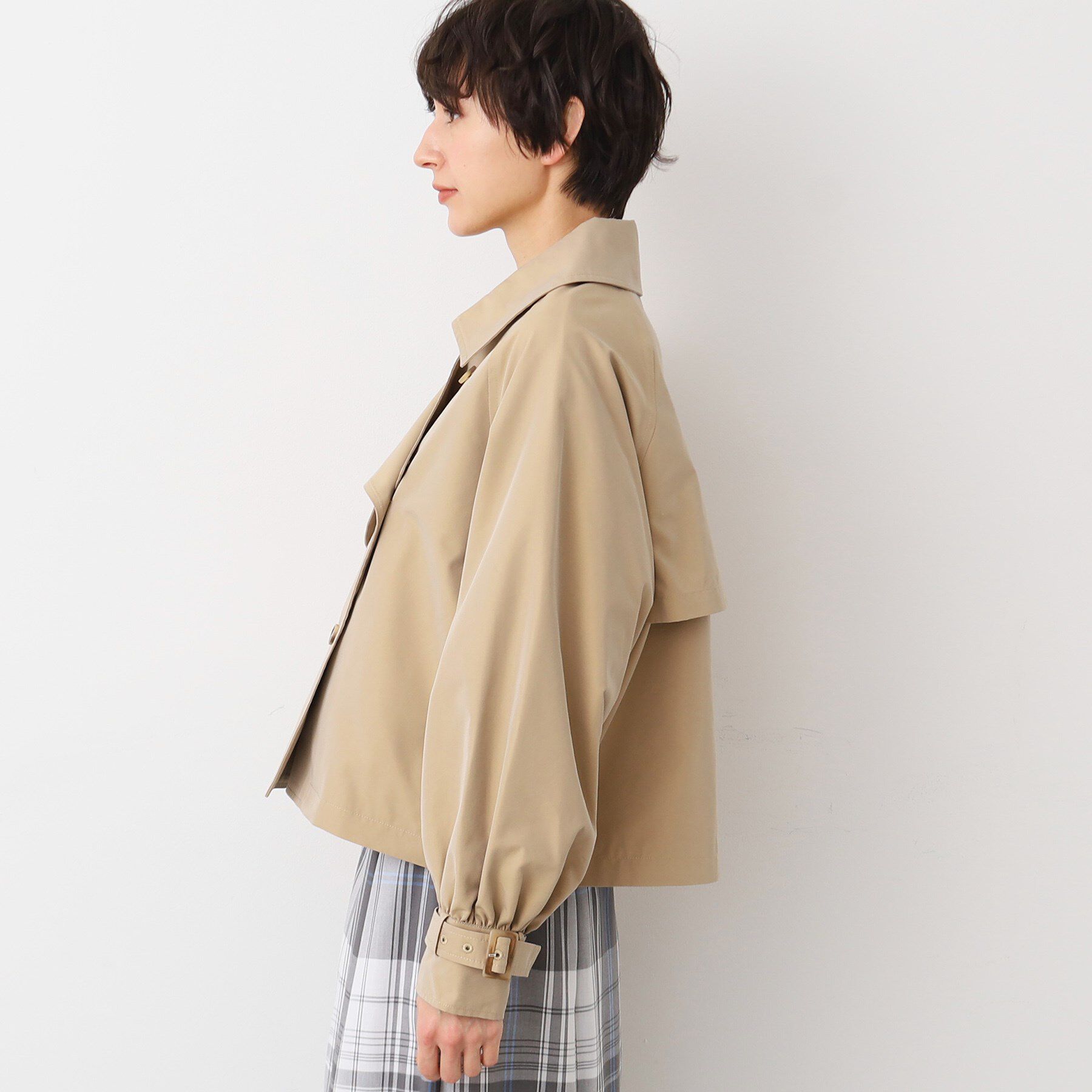 Dessin「【洗える】ショートトレンチジャケット」|テーラードジャケット|