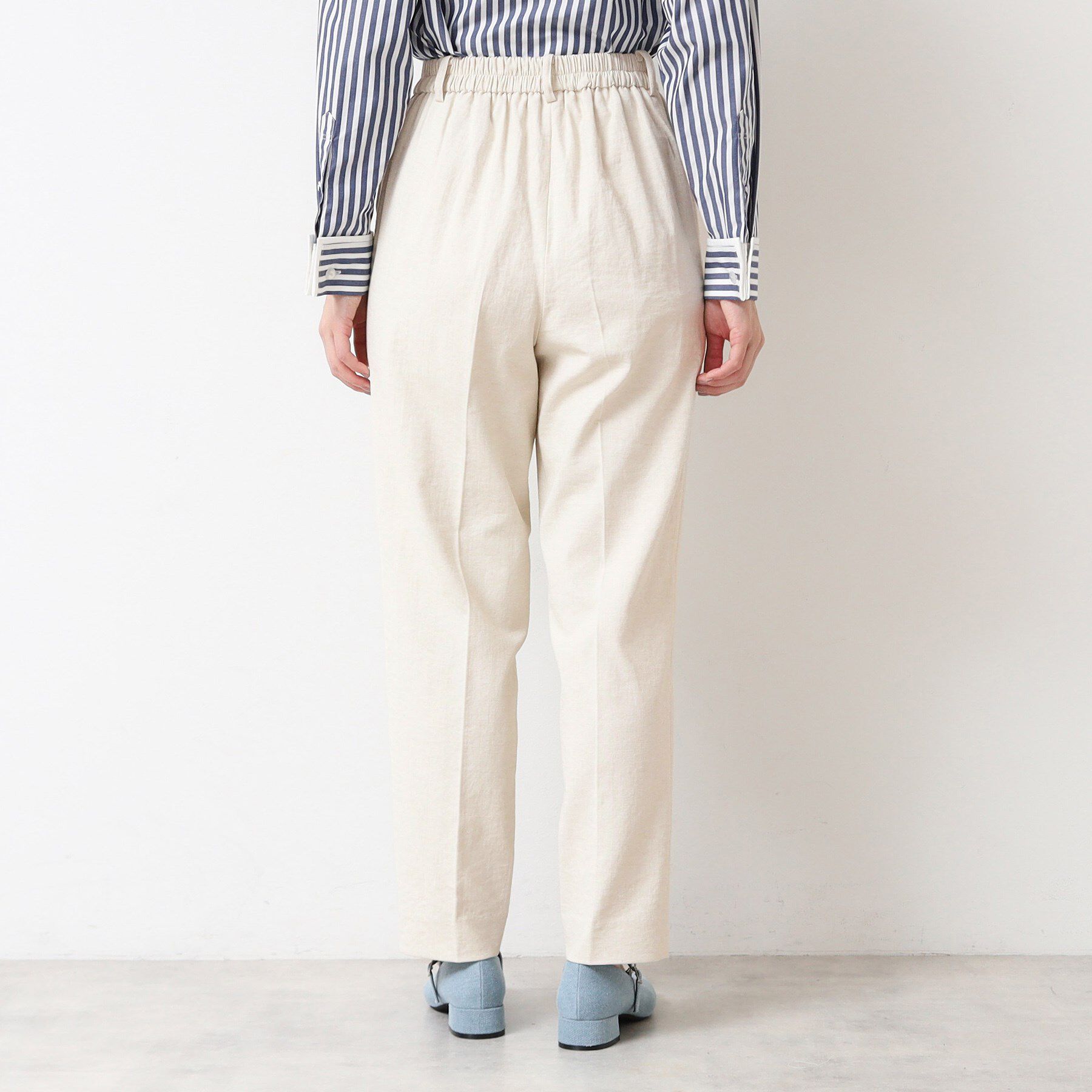 Dessin「【多機能・後ろゴム】リネンブレンドテーパードパンツ」|その他|