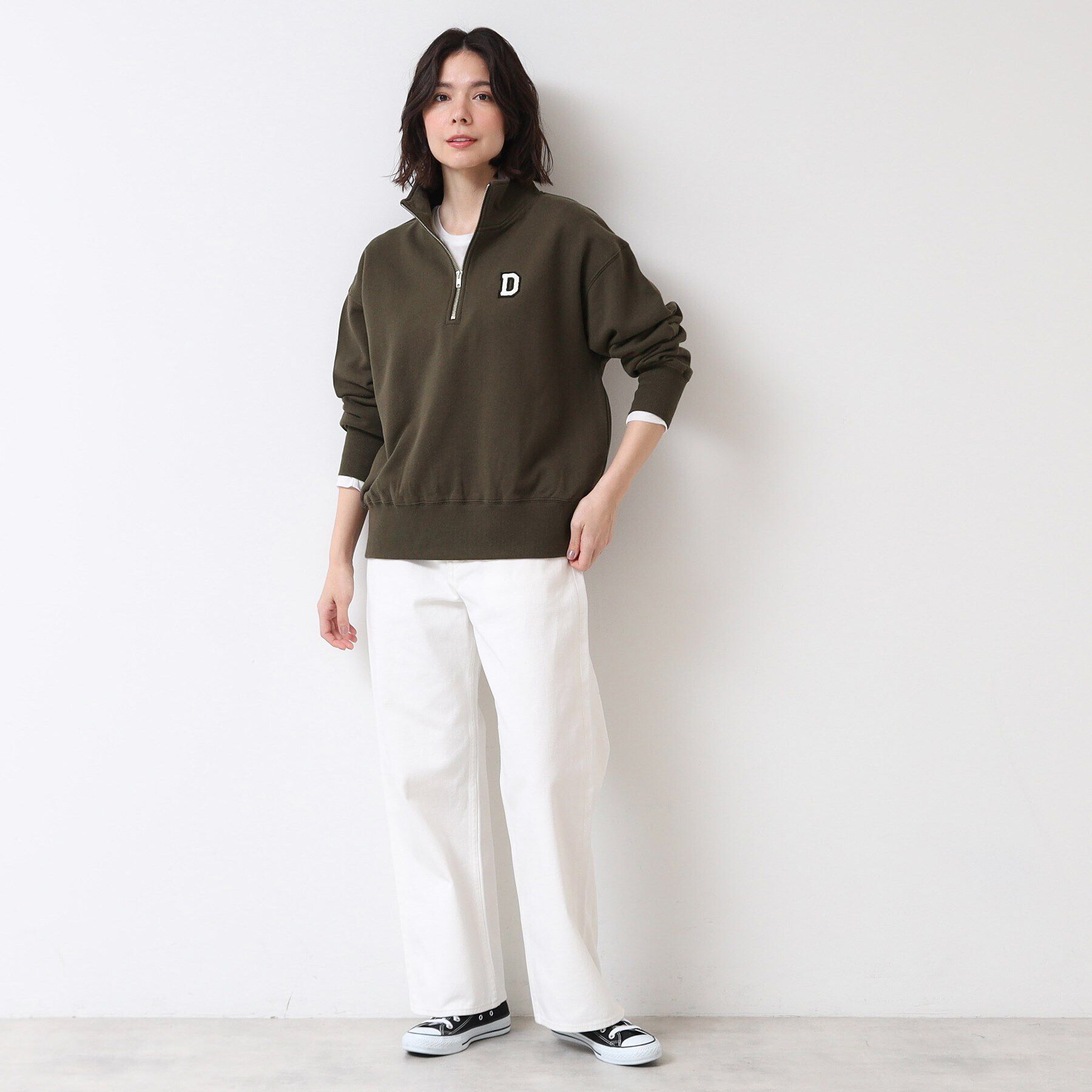 Dessin「【ユニセックス】ハーフジップスウェット」|パーカー|