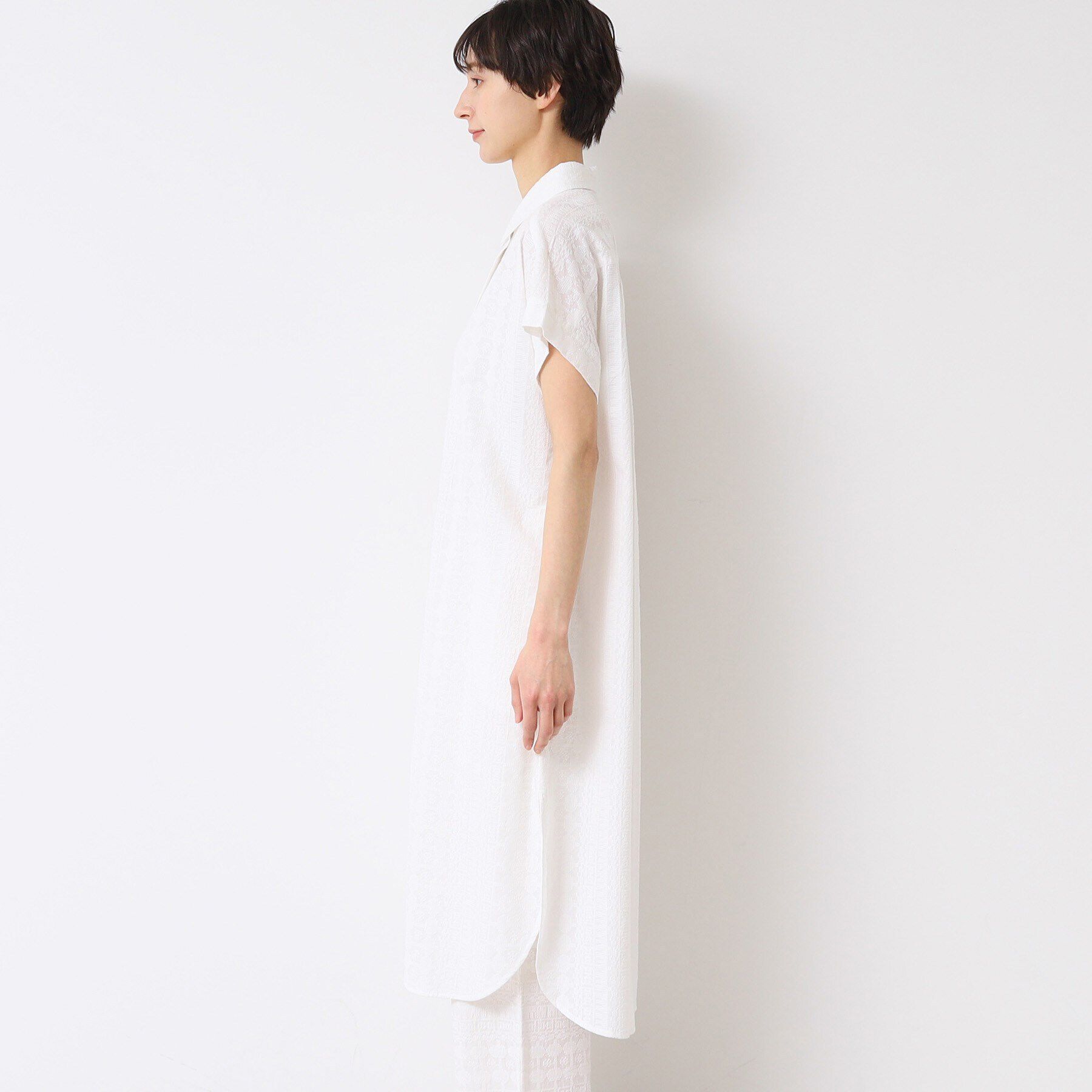 Dessin「【インド刺繍・セットアップ可能・洗える】シャツワンピース」|ワンピース|