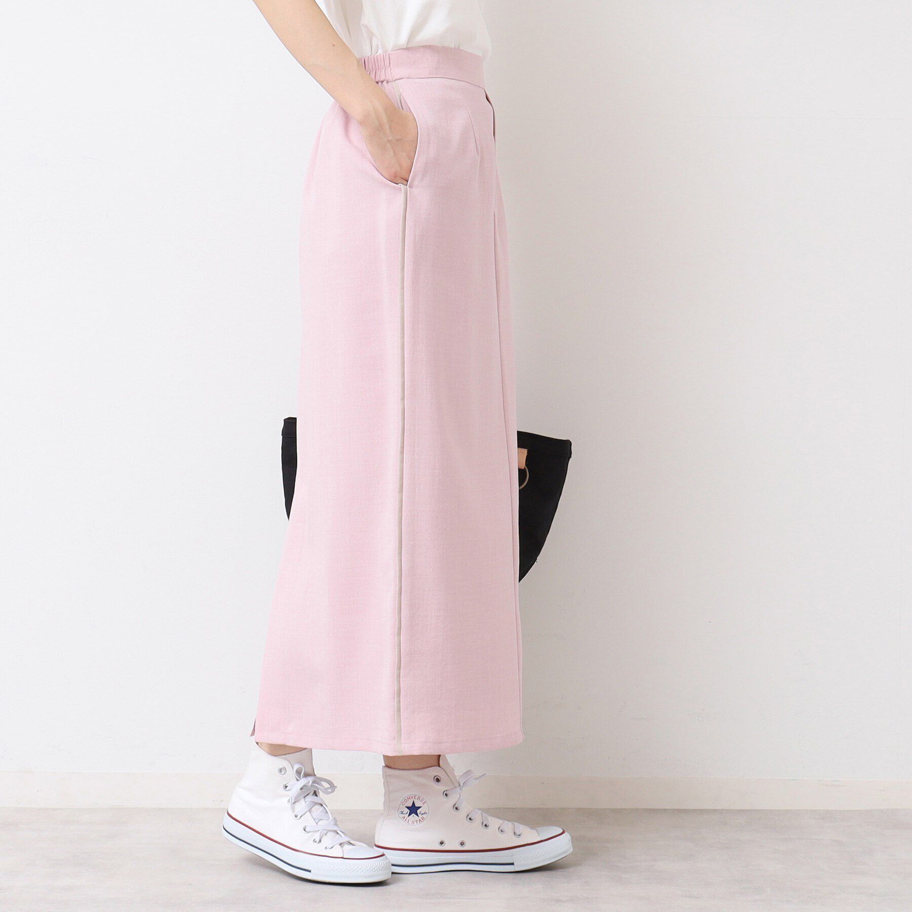 Dessin「【セットアップ可能・洗える】配色ラインストレートスカート（S～L）」|スカート|