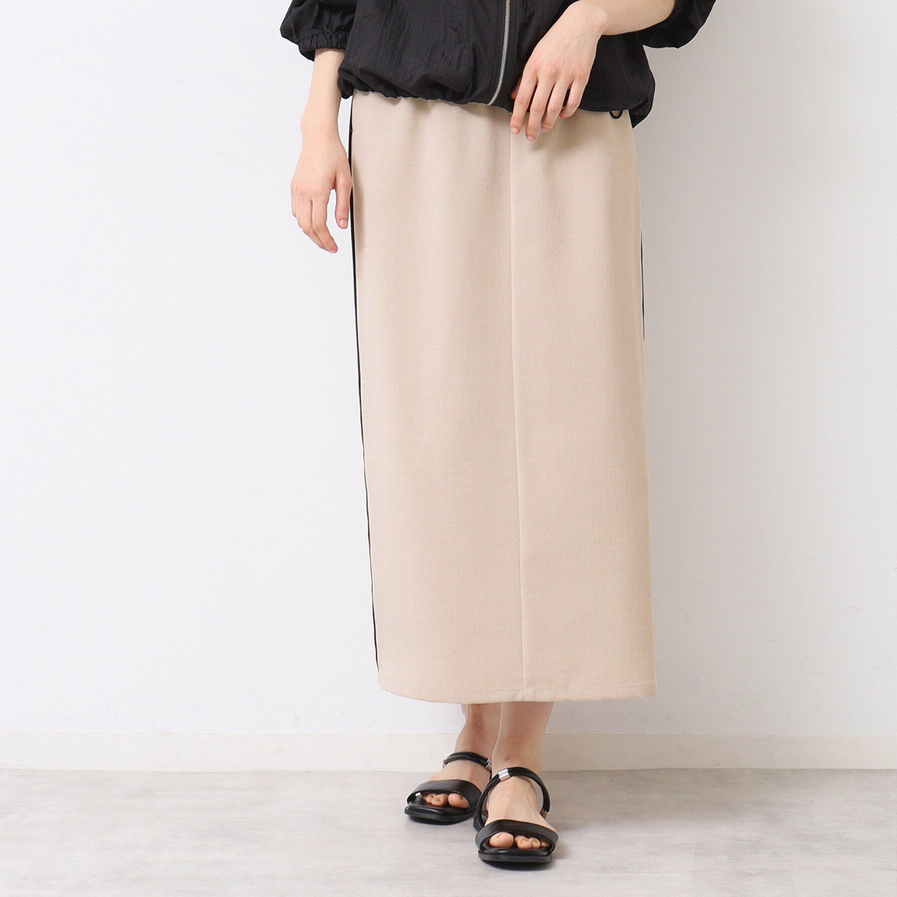 Dessin「【セットアップ可能・洗える】配色ラインストレートスカート（S～L）」|スカート|
