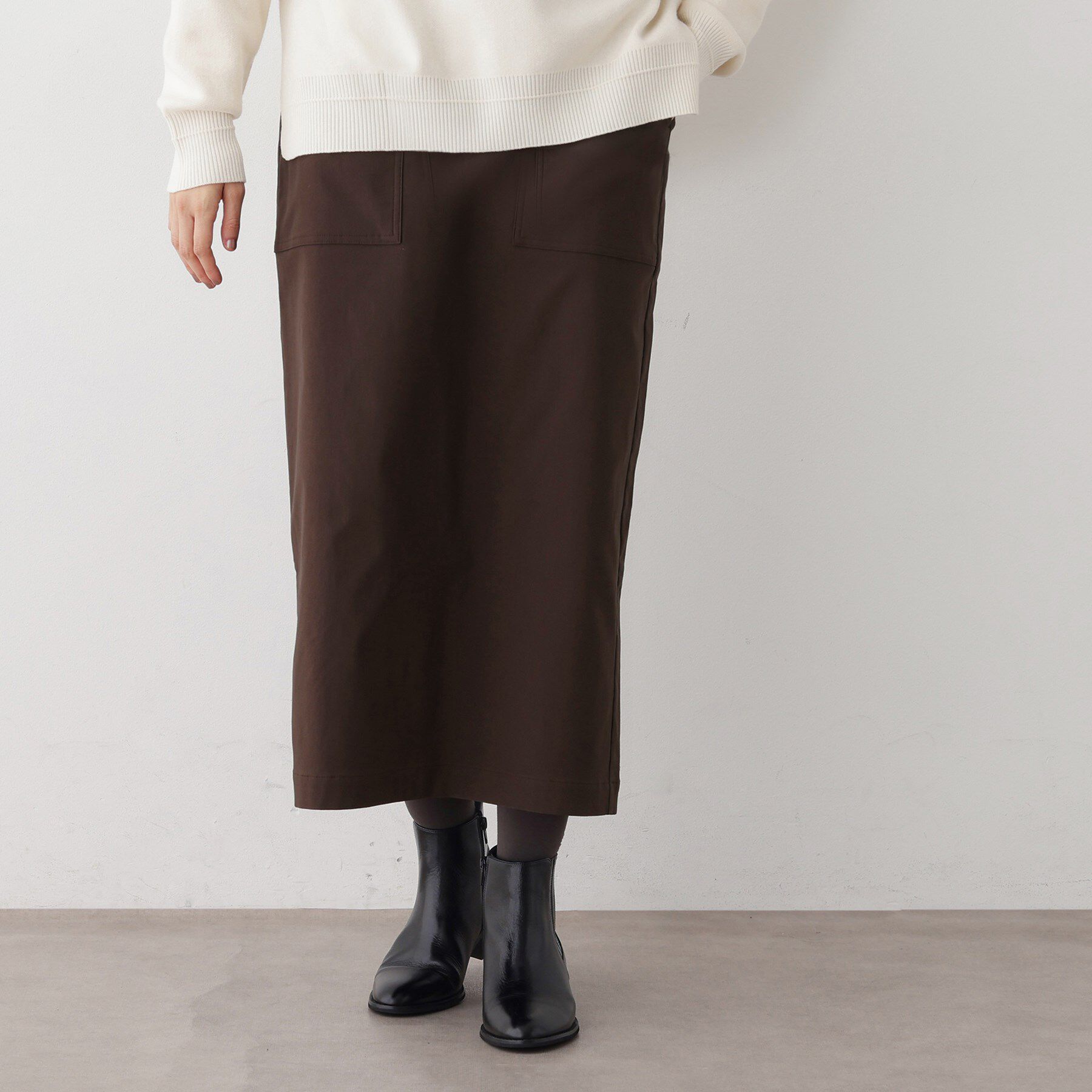 Dessin「【洗える/ウエストゴム】Iラインイージースカート」|スカート|