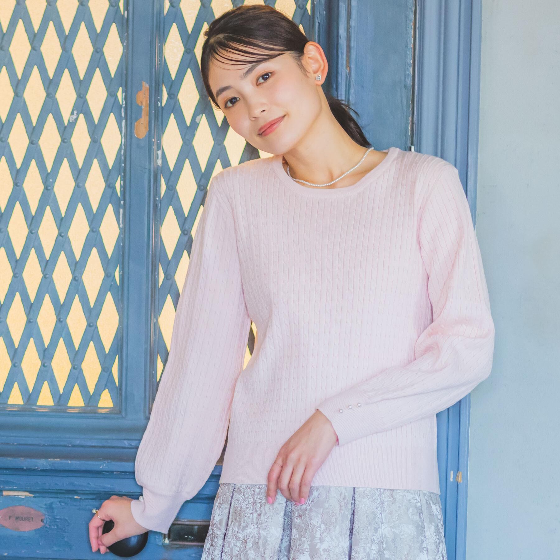 ITS&rsquo;DEMO「【手洗い可】ミニケーブルニット」|ニット・セーター|