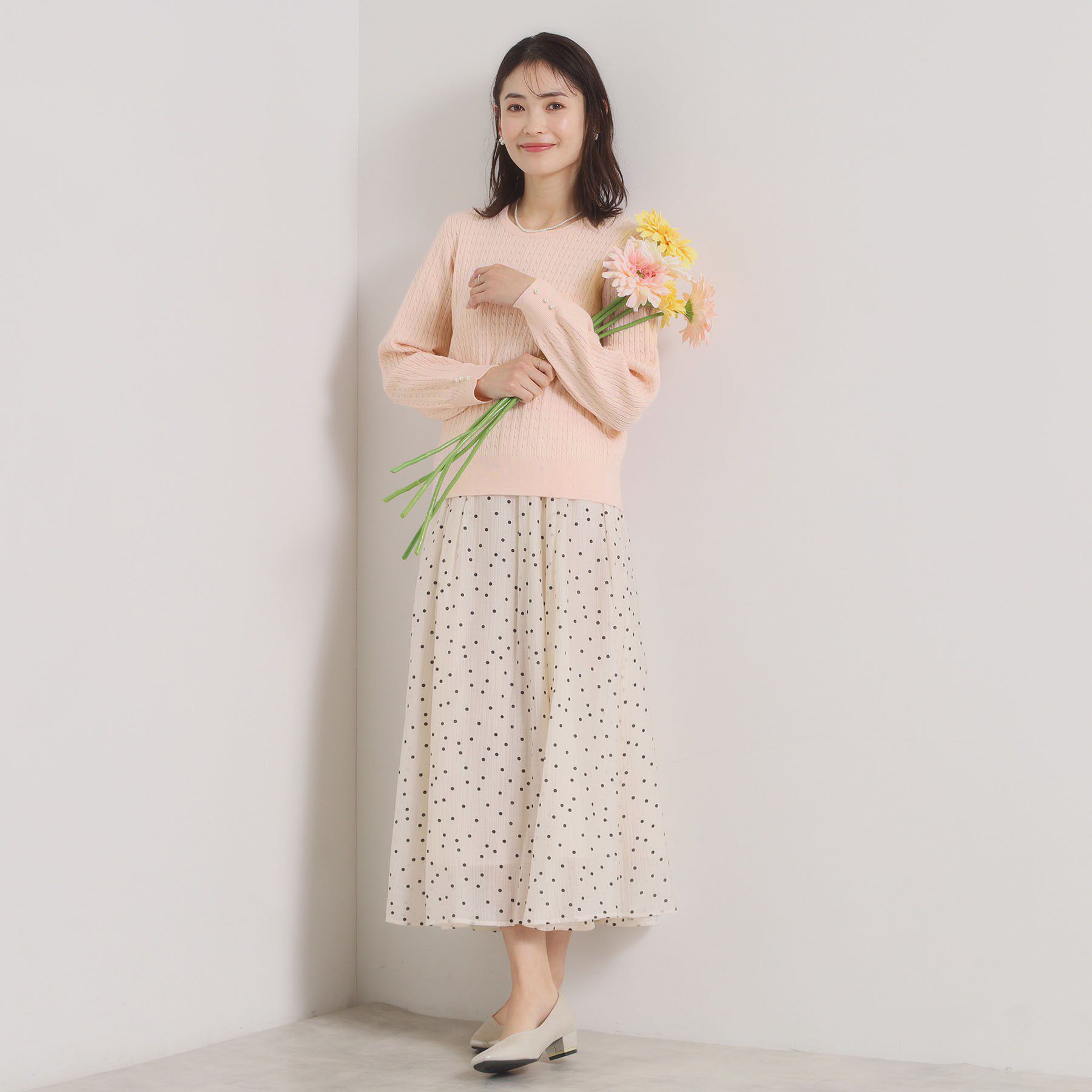 ITS&rsquo;DEMO「【手洗い可】ミニケーブルニット」|ニット・セーター|