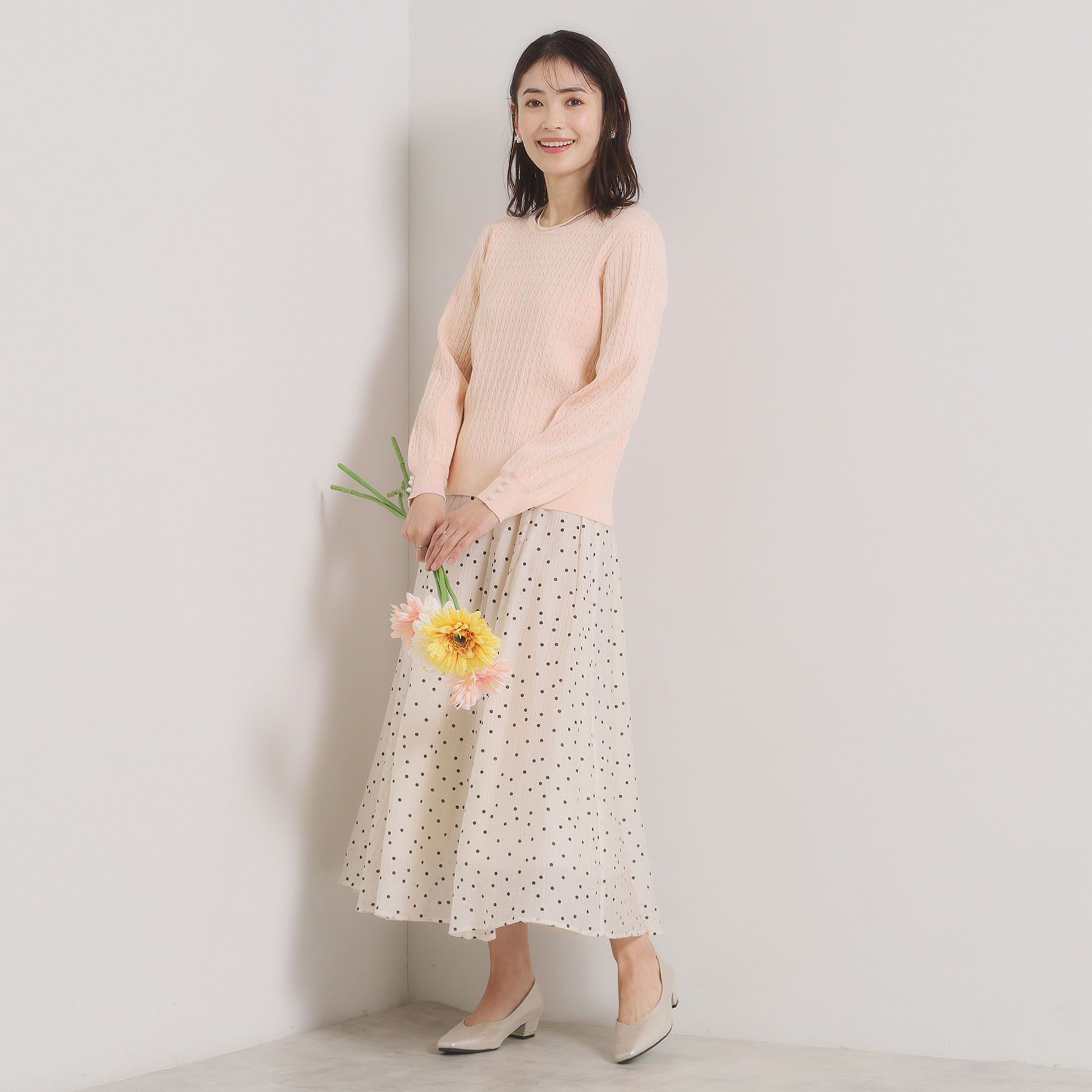 ITS&rsquo;DEMO「【手洗い可】ミニケーブルニット」|ニット・セーター|