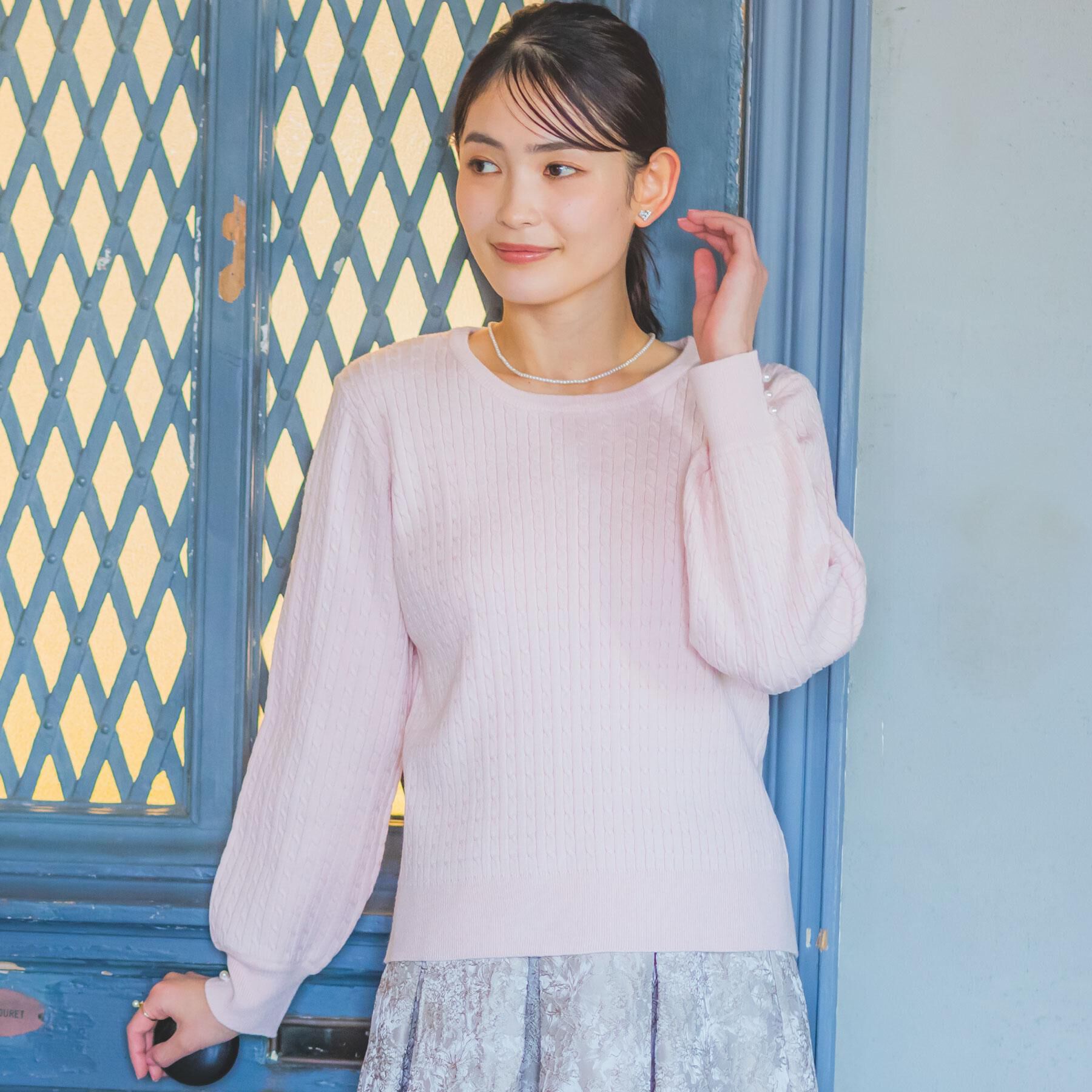 ITS&rsquo;DEMO「【手洗い可】ミニケーブルニット」|ニット・セーター|