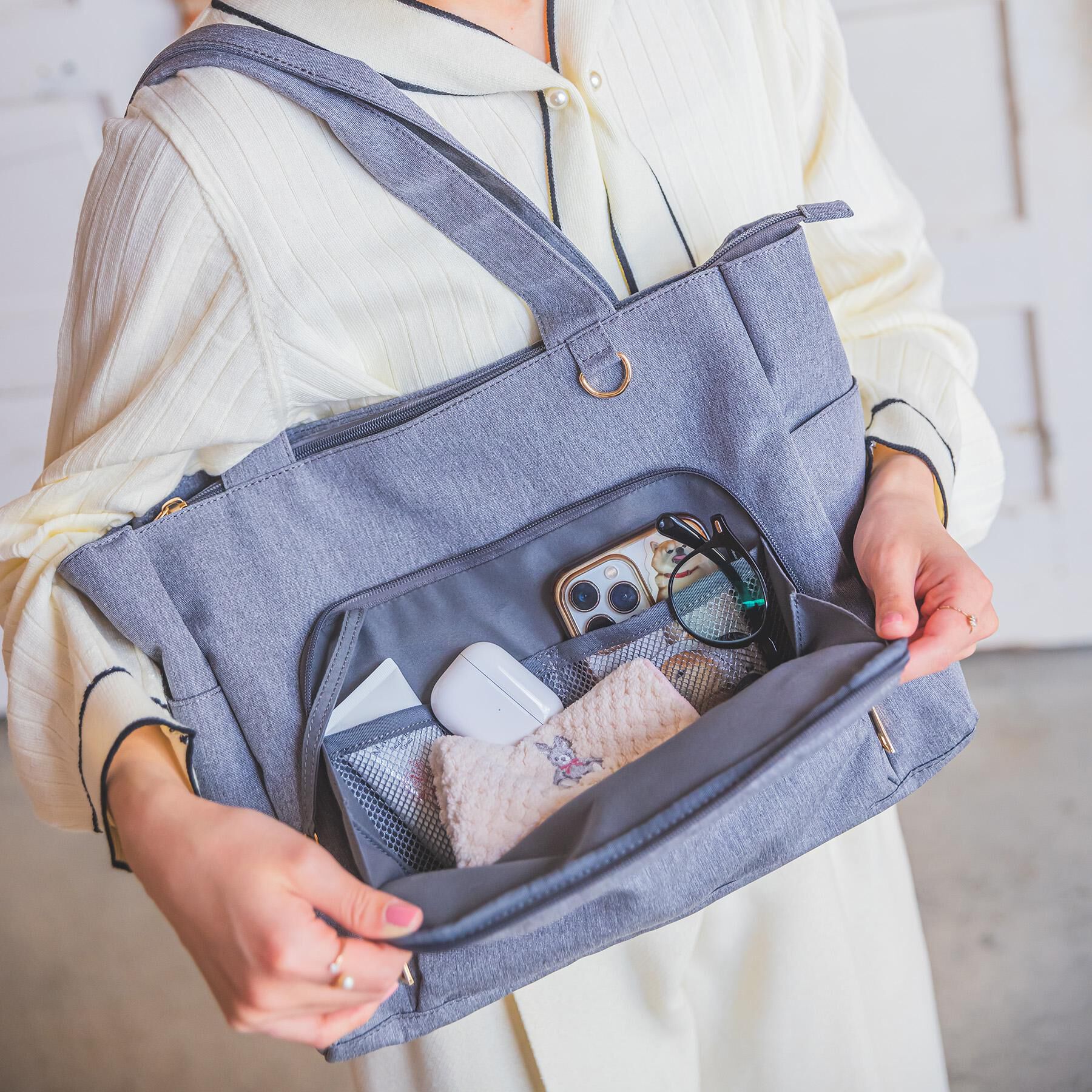 ITS&rsquo;DEMO「【12ポケット】ガバッとトート」|トートバッグ|