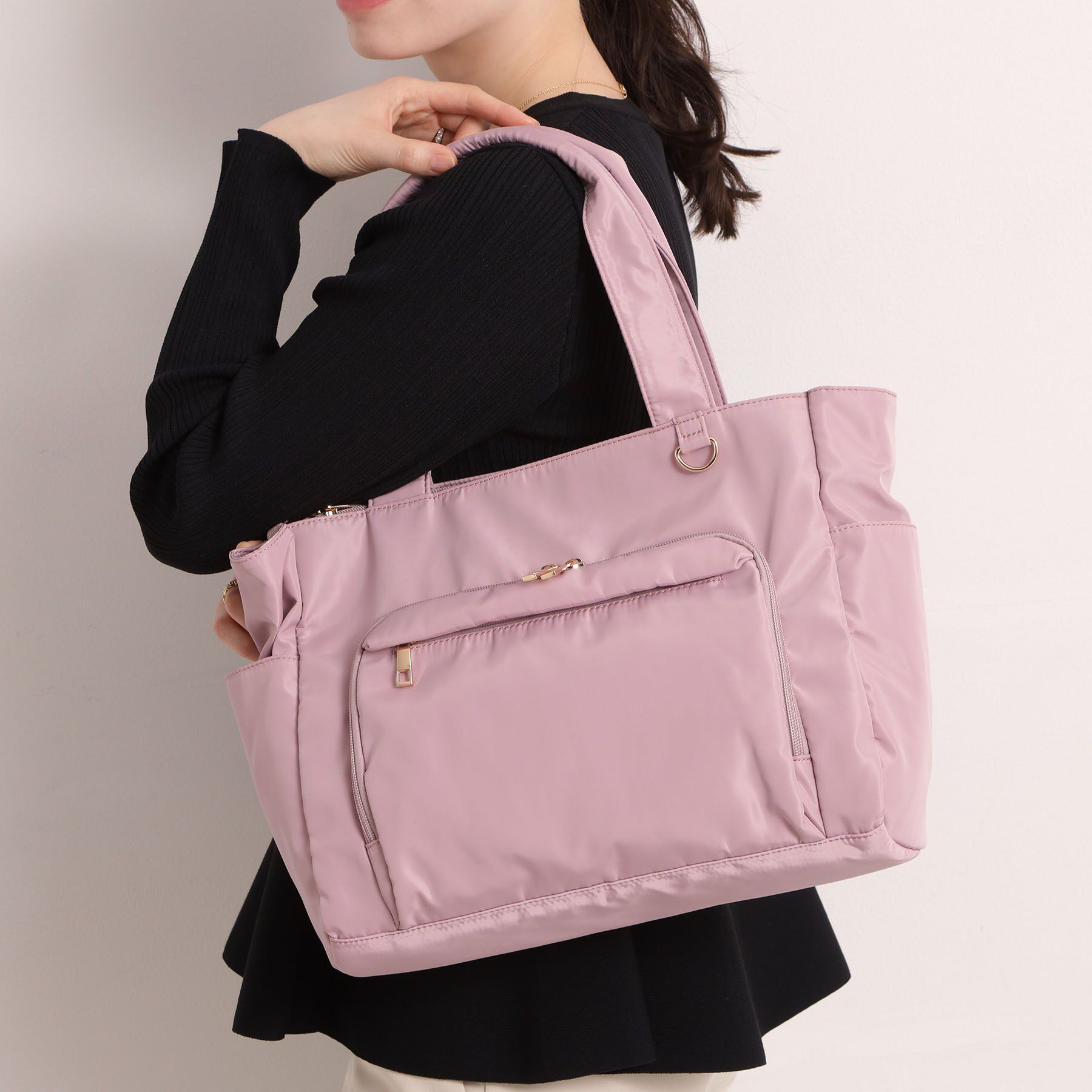 ITS&rsquo;DEMO「【12ポケット】ガバッとトート」|トートバッグ|ピンク(071)