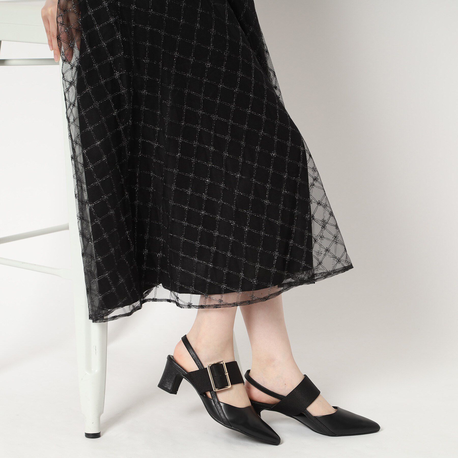 ESPERANZA「バックルベルトバックストラップパンプス」|パンプス|