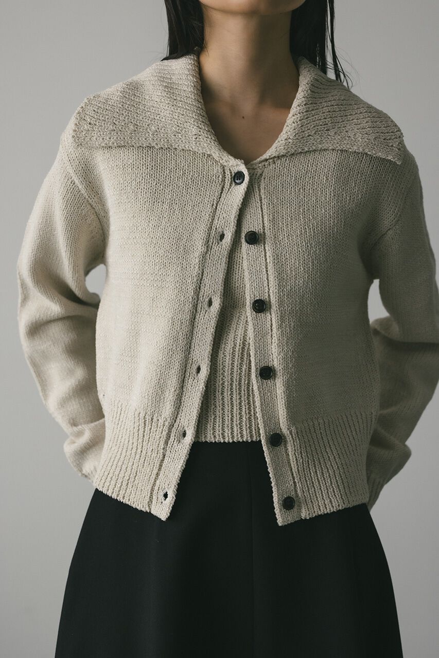 STYLEMIXER「ビッグカラーアンサンブルニットカーデ」|カーディガン|IVOY3