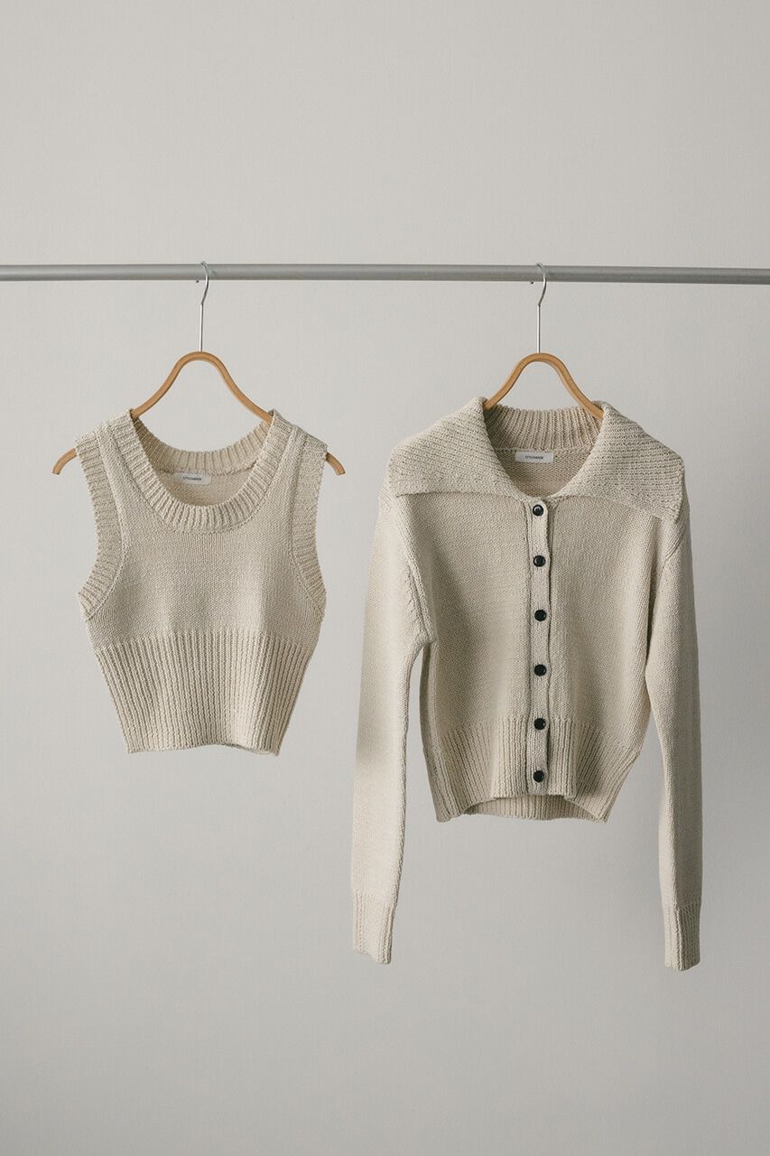 STYLEMIXER「ビッグカラーアンサンブルニットカーデ」|カーディガン|