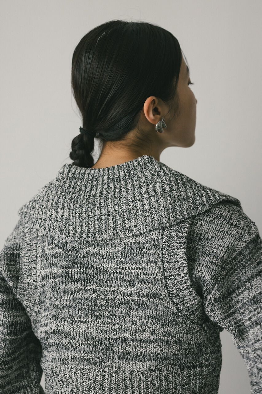 STYLEMIXER「ビッグカラーアンサンブルニットカーデ」|カーディガン|