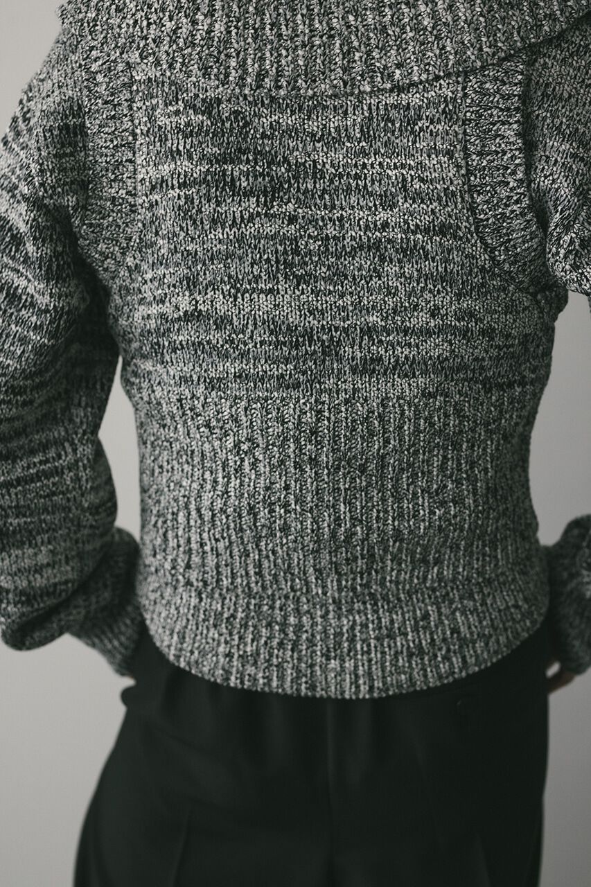 STYLEMIXER「ビッグカラーアンサンブルニットカーデ」|カーディガン|