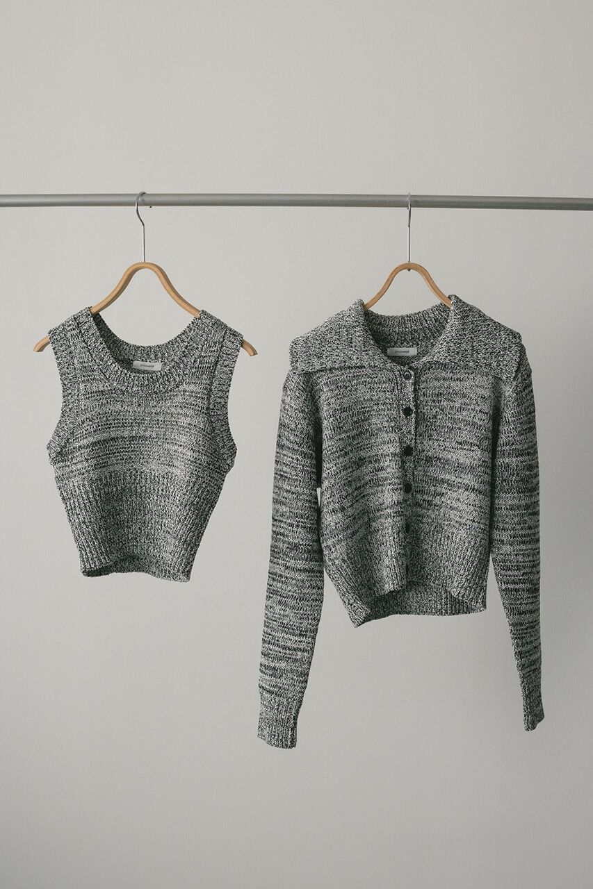 STYLEMIXER「ビッグカラーアンサンブルニットカーデ」|カーディガン|