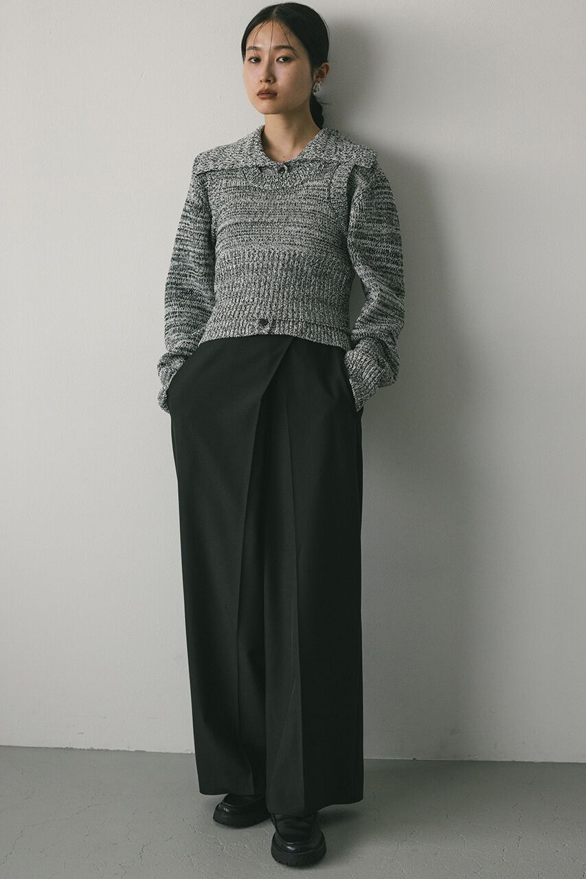 STYLEMIXER「ビッグカラーアンサンブルニットカーデ」|カーディガン|