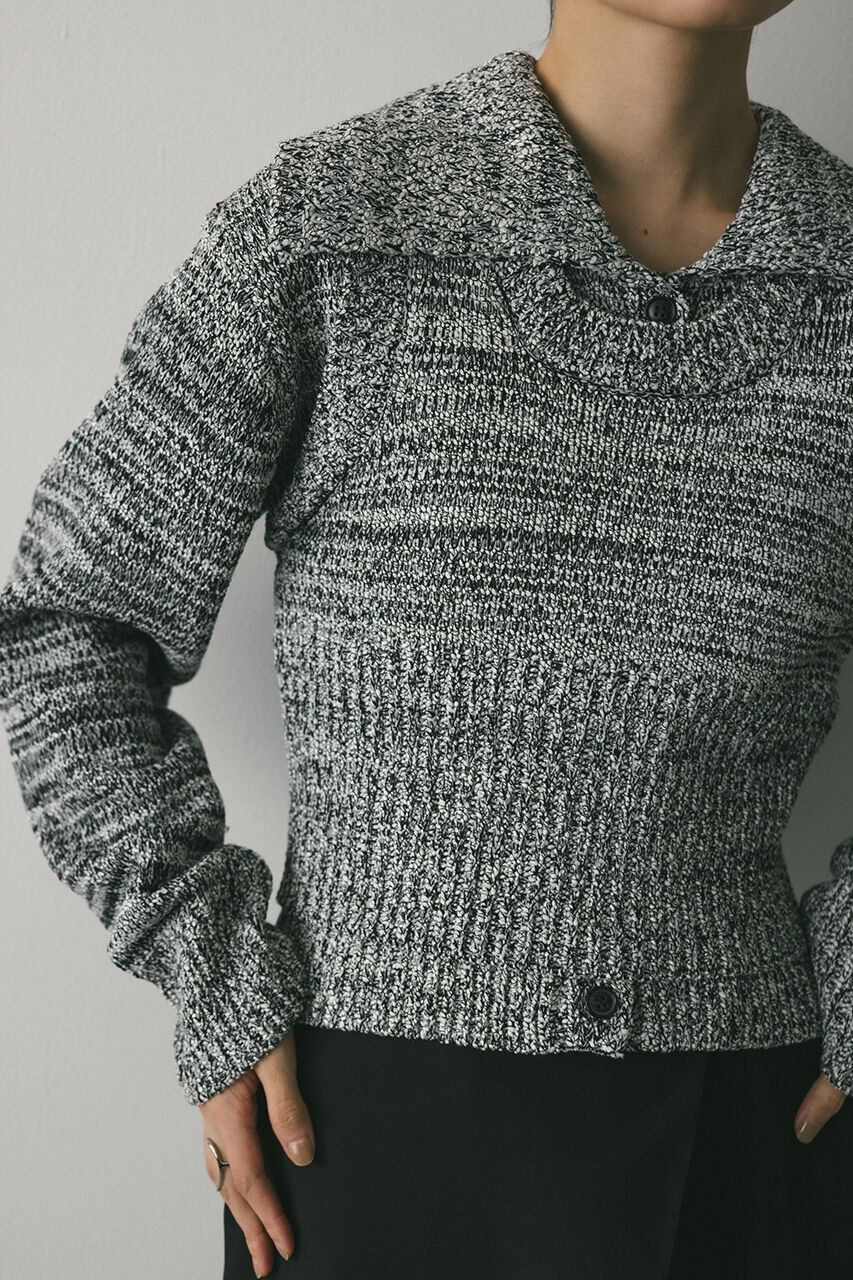 STYLEMIXER「ビッグカラーアンサンブルニットカーデ」|カーディガン|